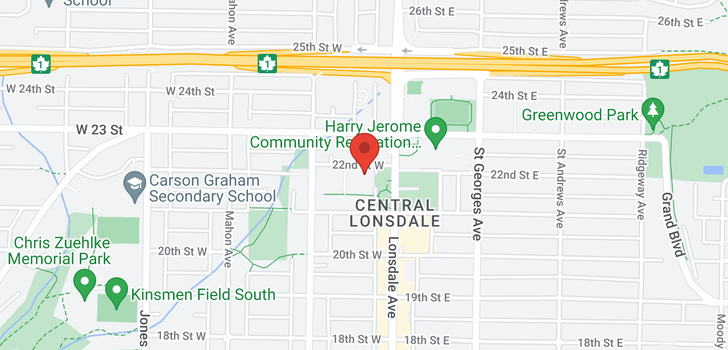 map of 219 119 W 22ND STREET